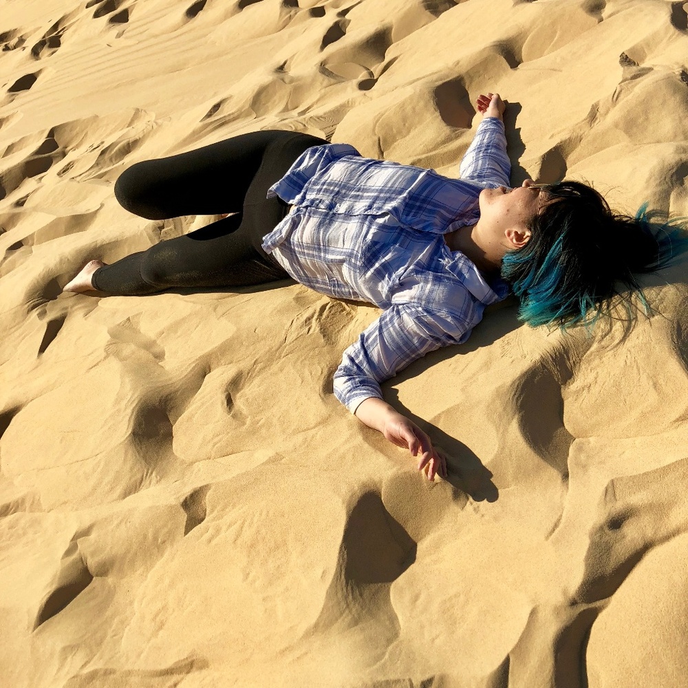 Yi, seen here destroying her clothes ;)